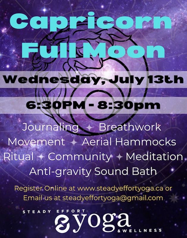 Capricorn Full Moon Yoga event in Penticton