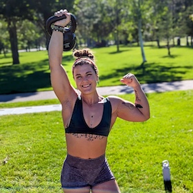 Kendra Penner teaches kettlebell fitness classes at Steady Effort Yoga • Wellness • Sound