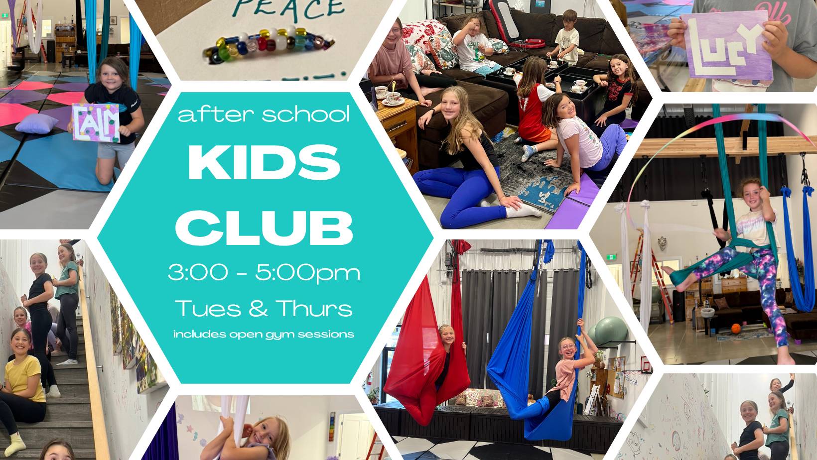 Aerial Hammack and Crafting After School Kids Club in Penticton at Steady Effort Yoga • Wellness • Sound 